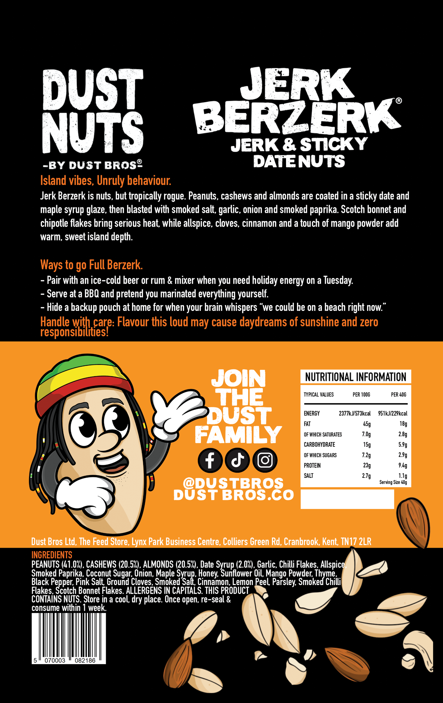 Dust Nuts - Jerk Berzerk (165g Pouch)