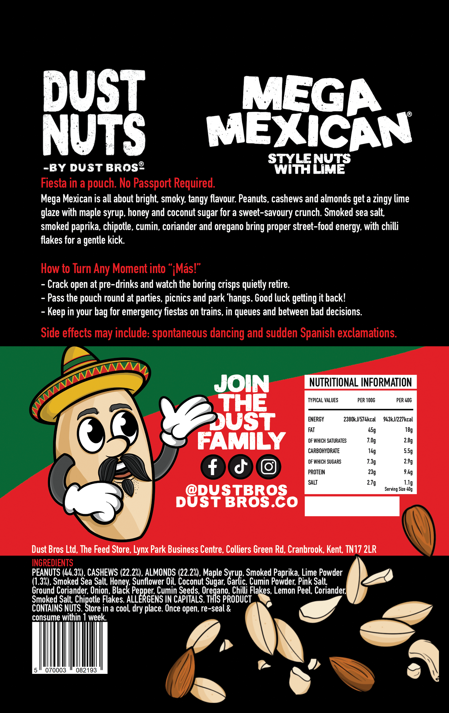 Dust Nuts - Mega Mexican (165g Pouch)