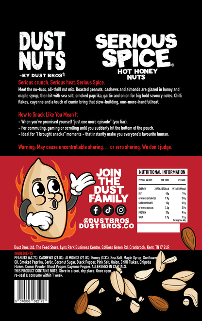 Dust Nuts - Serious Spice (165g Pouch)